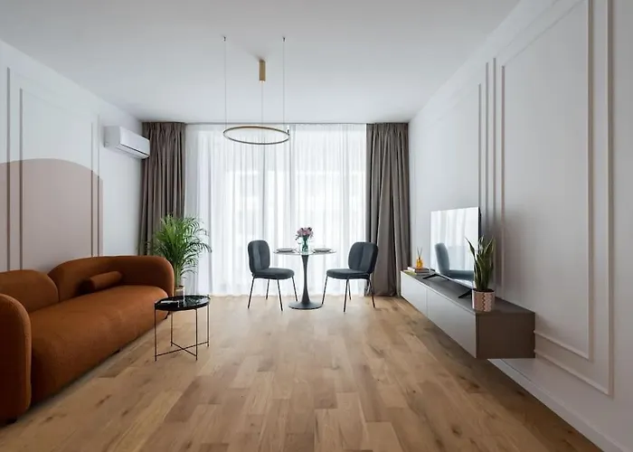 Apartment Orange Luxury King Bed Apartment, Bussiness, Leisure In One Cotroceni *